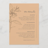 Sun-Washed Garden Wedding Details ID1283 Informatiekaartje (Voorkant)