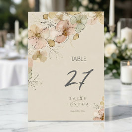 Sun-Washed Garden Wedding Floral ID1283 Kaart