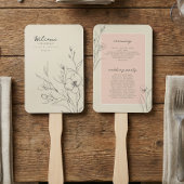 Sun-Washed Garden Wedding Program ID1283 Handwaaier