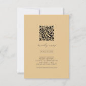 Sun-Washed Garden Wedding QR Code ID1283 RSVP Kaartje (Achterkant)