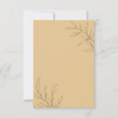 Sun-Washed Garden Wedding RSVP Kaartje (Voorkant)