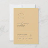 Sun-Washed Garden Wedding RSVP Kaartje (Achterkant)