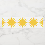 Sun Waterfles Etiket (Enkel label)