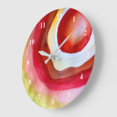 Sun waterverf sunset art grote klok (Hoek)