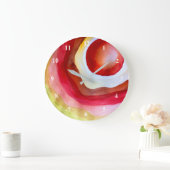 Sun waterverf sunset art grote klok (Huis)