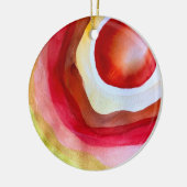 Sun waterverf sunset art keramisch ornament (Links)