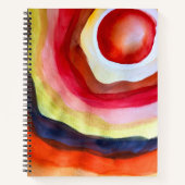 Sun waterverf sunset art notitieboek (Voorkant)
