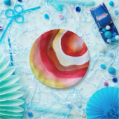 Sun waterverf sunset art papieren bordje (Feest)