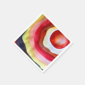 Sun waterverf sunset art servet (Hoek)