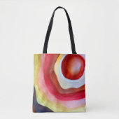 Sun waterverf sunset art tote bag (Voorkant)