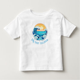 Sun, waves, shell kinder shirts