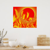 Sun Wheat Poster (Keuken)