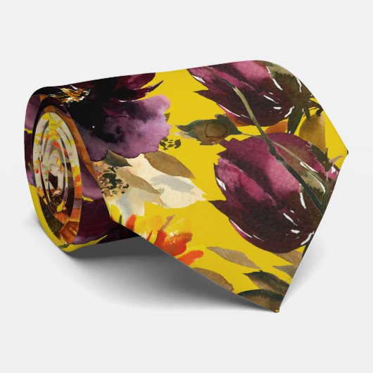 Sun & Wine Wedding Gold-Stropdas Stropdas (Opgerold)