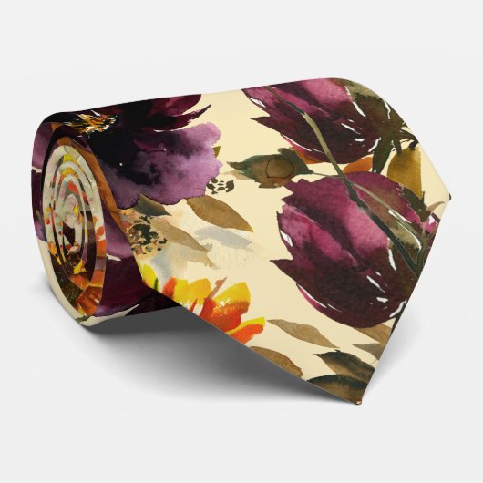 Sun & Wine Wedding Light Gold-Stropdas Stropdas (Opgerold)