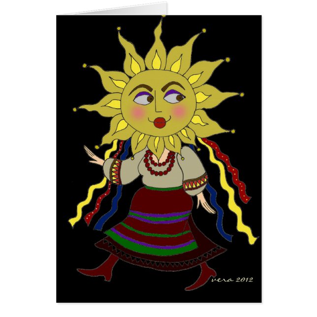 Sun Woman Ukraine Folk Art (Voorkant)
