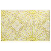 SUN WORSHIP Yellow Mandala Stof (Fat Quarter)
