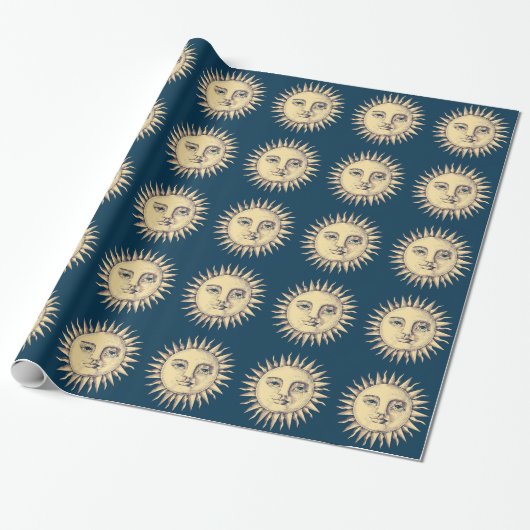 Sun Wrapping Paper Cadeaupapier (Uitgerold)