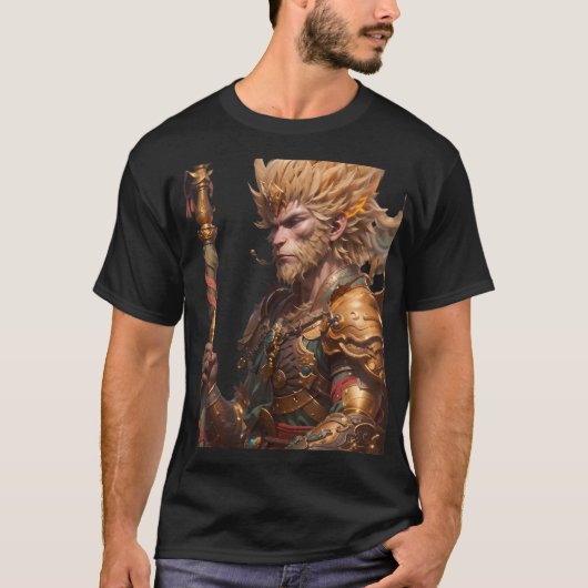Sun Wukong in het harnas T-shirt (Voorkant)