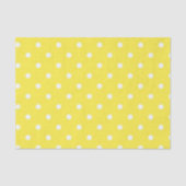 Sun Yellow en White Polka Dots Tissuepapier (Voorkant)