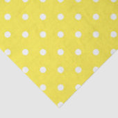 Sun Yellow en White Polka Dots Tissuepapier (Detail)