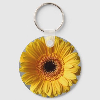 Sun Yellow Gerbera Sleutelhanger