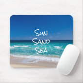 Sun Zand Zee Tropical Beach Turquoise Water Muismat (Met muis)