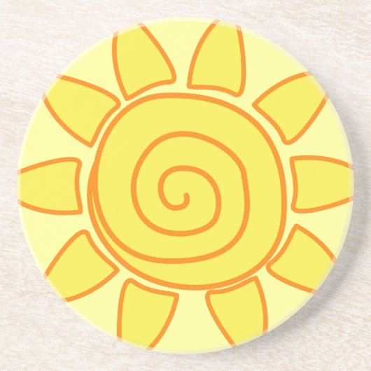 Sun Zandsteen Onderzetter (Voorkant)