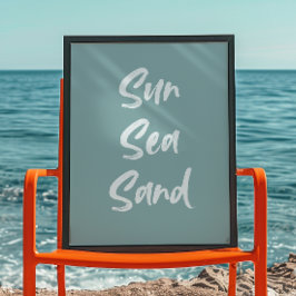 Sun Zee Sand | Trendy kunst aan de muur | minimali Poster