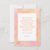 Sun | Zonneboog en regenboogachtig Baby shower Dan Bedankkaart (Achterkant)