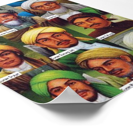 Sunan wali Allah s.w.t. Poster (Hoek)
