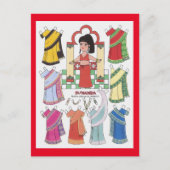 Sunanda, meisje van het Indiase Briefkaart van pap (Voorkant)