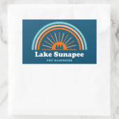 Sunapee New Hampshire Rainbow Rechthoekige Sticker (Tas)