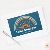 Sunapee New Hampshire Rainbow Rechthoekige Sticker (Envelop)