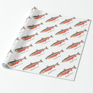 Sunapee Trout Fishing Pattern Cadeaupapier