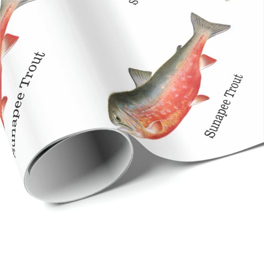 Sunapee Trout Fishing Pattern Cadeaupapier (Rol Hoek)