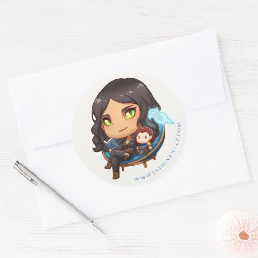 Sunaya Leesstoel Chibi Sticker (Envelop)