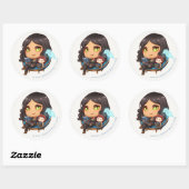 Sunaya Leesstoel Chibi Sticker (Vel)