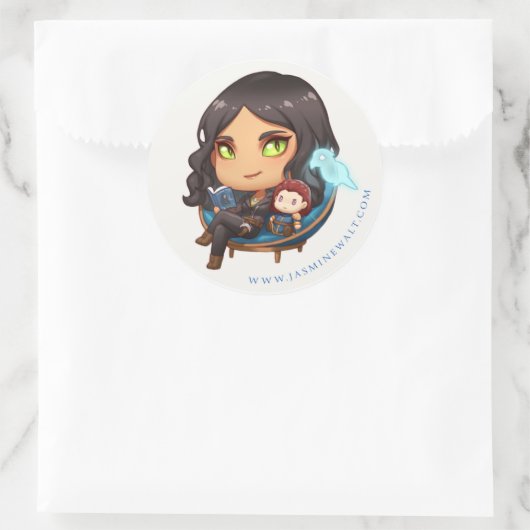 Sunaya Leesstoel Chibi Sticker (Tas)