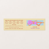 Sunbather, Tanning Salon, een gedetailleerde Loyal Visitekaartje (Buitenkant ongevouwen)