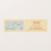 Sunbather, Tanning Salon, een gedetailleerde Loyal Visitekaartje (Binnenkant ongevouwen)