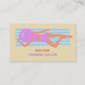Sunbather, Tanning Salon Visitekaartje (Voorkant)