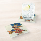 Sunbathers Glazen Onderzetter (Schuin)