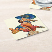 Sunbathers Kartonnen Onderzetters (Schuin)