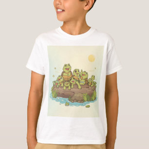 Sunbathing Turtle Crew – Log Life T-shirt