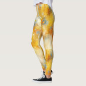 "Sunbeam Bliss - Lively Yellow Abstract Leggings (Links)