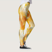 "Sunbeam Bliss - Lively Yellow Abstract Leggings (Rechts)