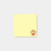  Sunbeam Dog Paw Print 3x3 Aangepast Post-it® Notes (Voorkant)