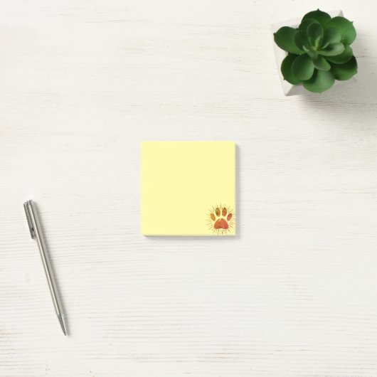  Sunbeam Dog Paw Print 3x3 Aangepast Post-it® Notes (Kantoor)