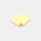  Sunbeam Dog Paw Print 3x3 Aangepast Post-it® Notes (Schuin)