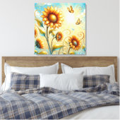 Sunbeam Serenade Canvas Afdruk (Insitu (Slaapkamer))